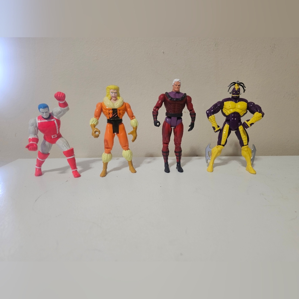 Vintage Marvel X-Men Action Figures Set of 4